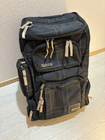 Billabong 빌라봉 백팩 블랙 체크 무늬