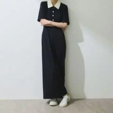 adam et rope 아담에트로페 하프 슬리브 폴로 원피스