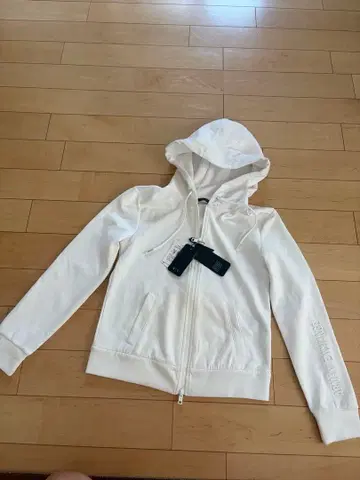 ARMANI EXCHANGE 집업 후드티 화이트 S 택 포함 새상품