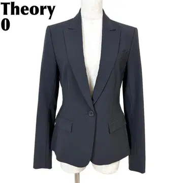 [ 새상품급 ] Theory 테일러드 자켓 원버튼 0 블랙 무지