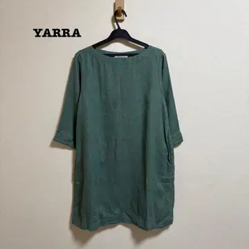 YARRA 리투아니아 린넨 튜닉 원피스 보트넥 F 루즈핏