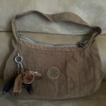Kipling 숄더백 브라운 참 포함