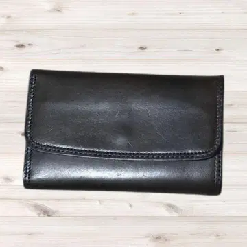 [ CORBO ] 코르보 천연 가죽 접이식 지갑 블랙 일본제