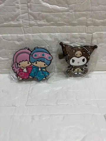 산리오 하우스 sanrio house 러버 헤어 클립 2개 세트