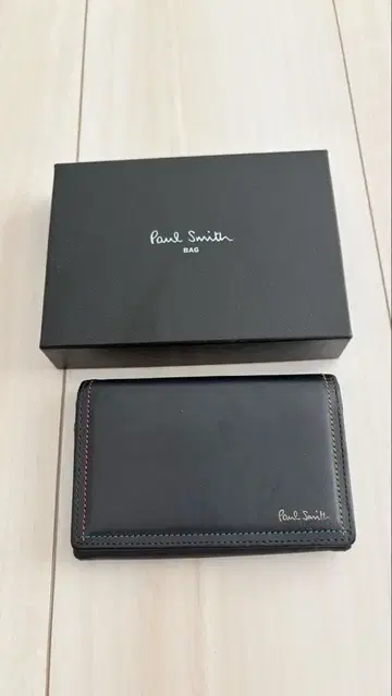 새상품급 폴스미스 명함지갑 카드 케이스 네이비 박스 포함