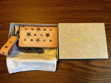 JIMMY CHOO 접이식 지갑 핑크