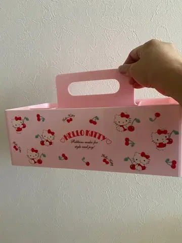 헬로키티 스태킹 보관 케이스 손잡이 포함 캐리 BOX 산리오