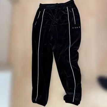 XENO 벨로아 조거 팬츠 블랙