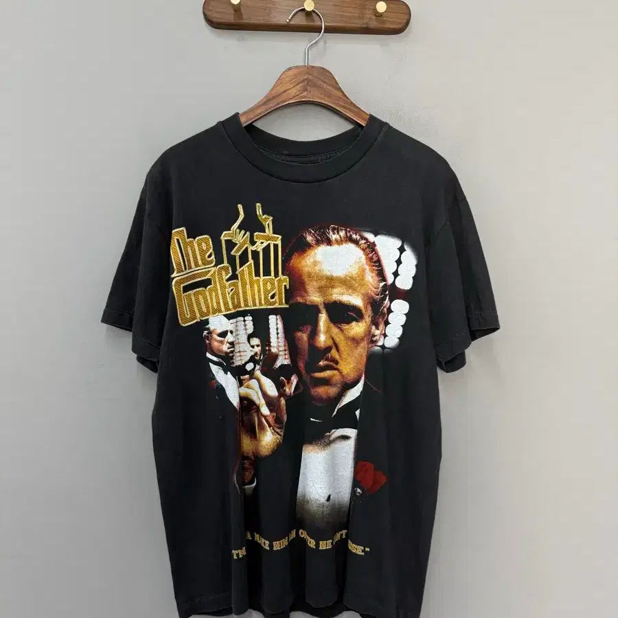 빈티지 The Godfather 영화 그래픽 반팔 H3158