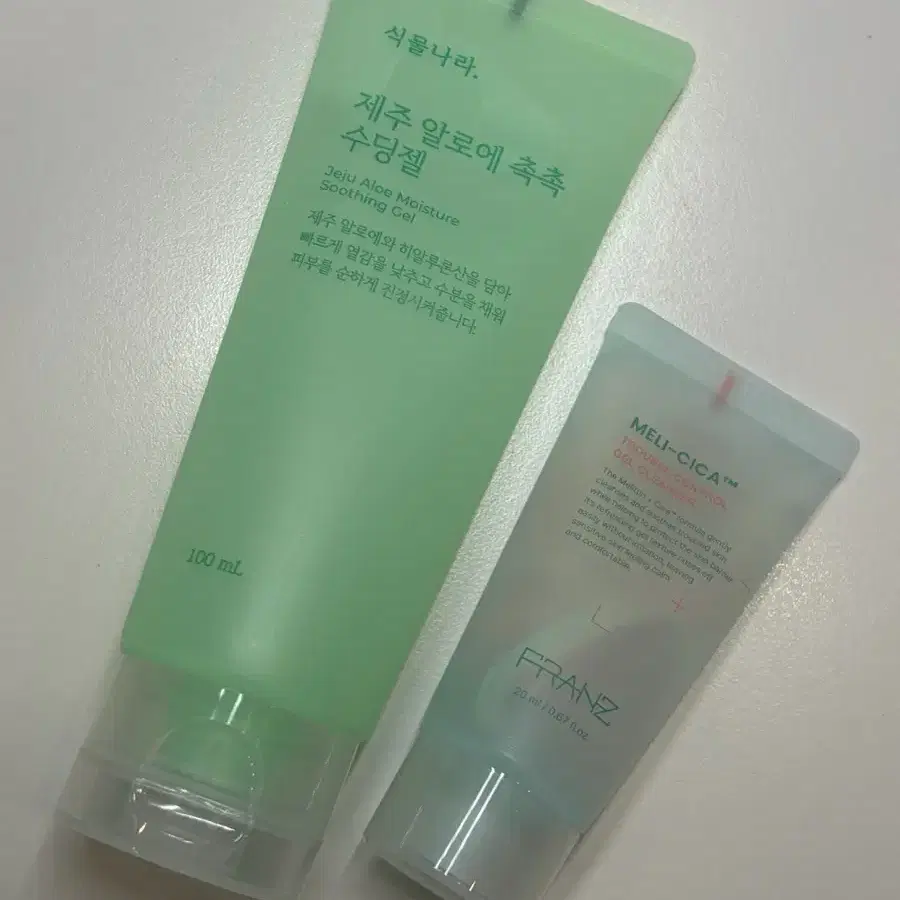 일괄 새상품) 식물나라 수딩젤 + 프란츠 젤 클렌저