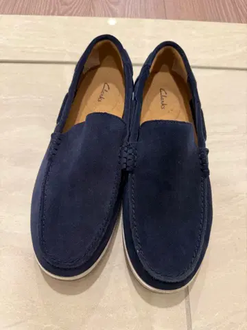 Clarks 스웨이드 슬립온 네이비 남성용