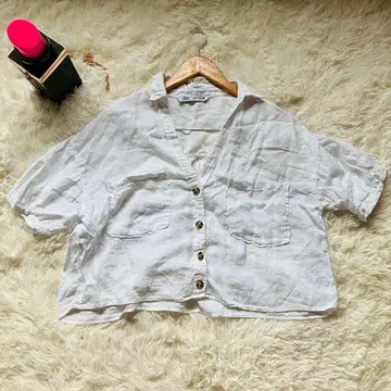 [ZARA] 반팔 셔츠 (S) / 시원한 내추럴 심플