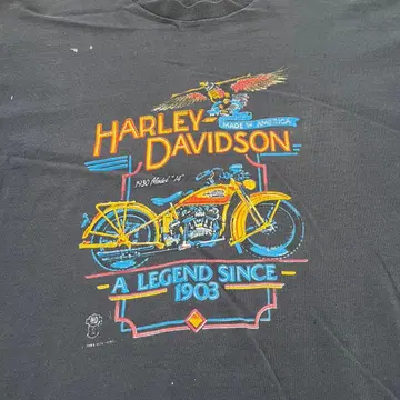 90s HARLEY XL 싱글 스티치 Fruit of the Loom