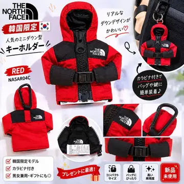 한국 한정판 THE NORTH FACE 다운 자켓형 키링 참