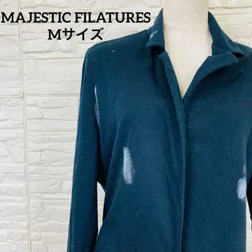 레어 MAJESTIC FILATURES 페인트 가공 코튼 자켓