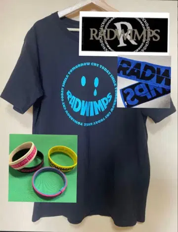 RADWIMPS 티셔츠 XL 러버밴드 타월
