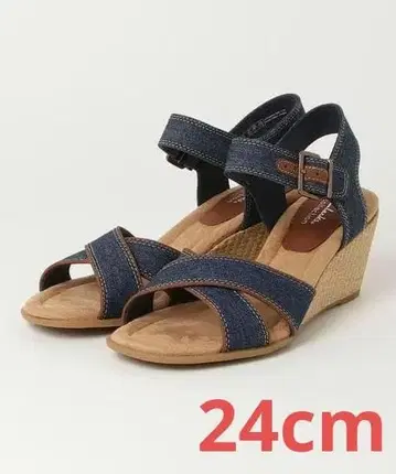 클락스 샌들 에마라에아이리스 24cm 블루