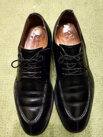 REGAL U팁 포스트맨 24.5cm 가죽 신발 블랙