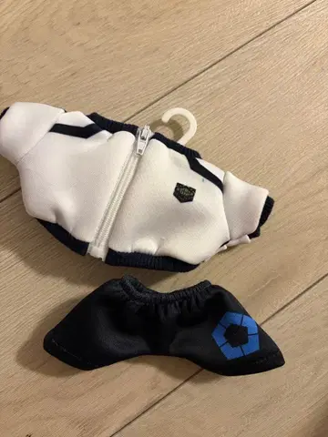 블루 록 봉제 인형용 옷 갈아입기 의류 집업 자켓 세트