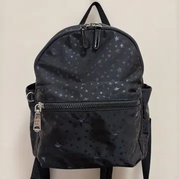 새상품급 ANNA SUI 백팩 별 패턴 자수 스타 블랙 x 퍼플