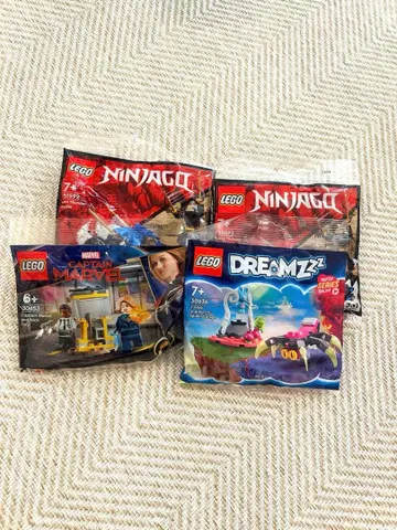 LEGO 레고 폴리백 4종 세트 닌자고 마블 드림즈