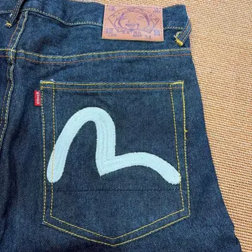 EVISU 청바지 로고 자수 가공 초레어 size 34