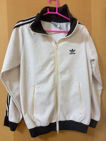 adidas 트랙 자켓 화이트 블랙