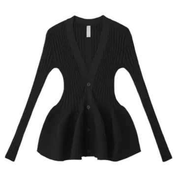 CFCL POTTERY CARDIGAN SIZE: 1 BLACK