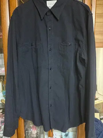4810 Chambray Shirt SIZE44 BLACK
