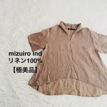mizuiroind 미즈이로 인드 린넨 100% 풀오버 일본제
