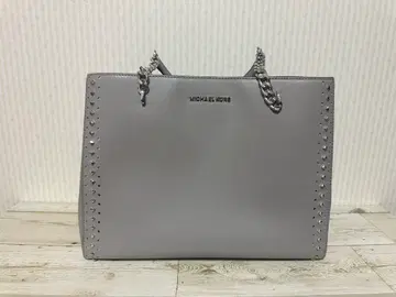 MICHAEL KORS 스터드 토트백 그레이