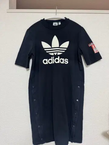 adidas Originals 미니 원피스 반팔 블랙