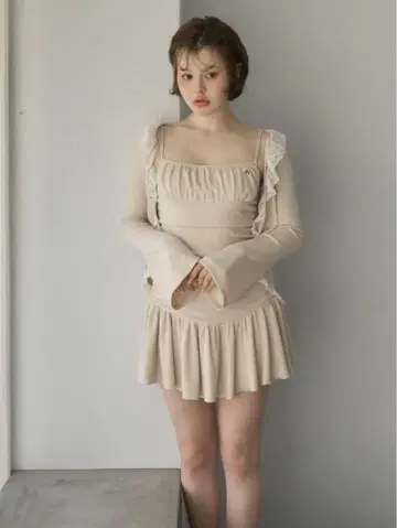 안도마리 원피스 Lilith gather set dress