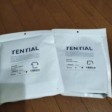 미개봉 TENTIAL BAKUNE Dry 반팔 상하의 여성용 네이비 M