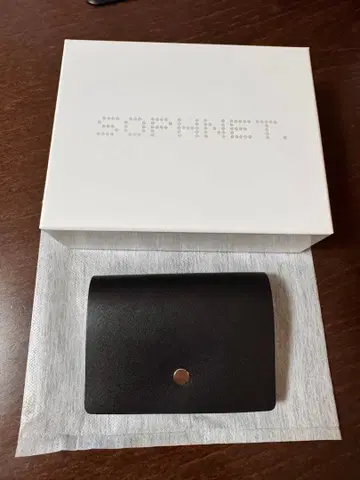 SOPHNET. 가죽 지갑 코인 케이스 블랙