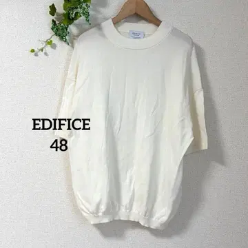 [ 새상품급 ] EDIFICE 에디피스 썸머 니트 반팔 크루넥 48