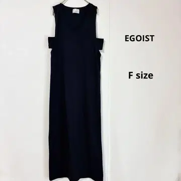 EGOIST 에고이스트 사이드 오픈 원피스 F 블랙 슬리브리스