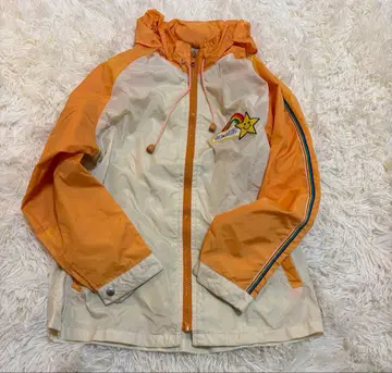 y2k 저리 헤이세이 00s 오렌지 후드티 갸루 자켓