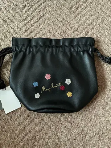 MARY QUANT 복조리 파우치 블랙