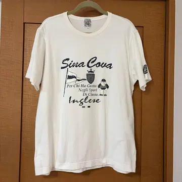 Sina Cova 남성용 반팔 T셔츠 화이트