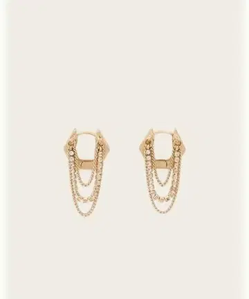 RUBI CHAIN EARRINGS 체인 귀찌 귀걸이