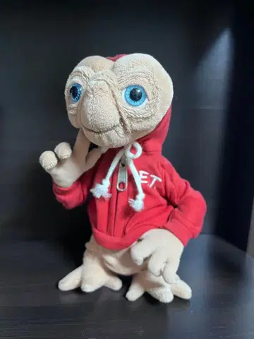 E.T. 봉제 인형 빨간색 후드티