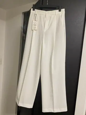 ZARA 화이트 와이드 팬츠 슬랙스 S