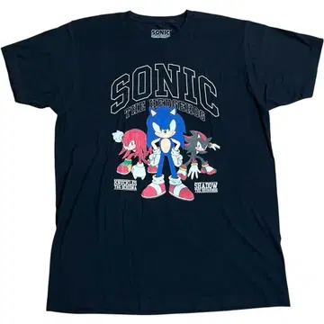 SONIC THE HEDGEHOG 소닉 T셔츠 L 블랙 SEGA