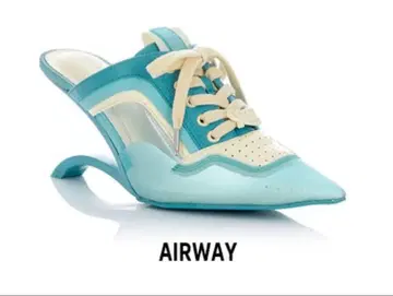 YELLO 스니커즈 뮬 AIRWAY 샌들 블루