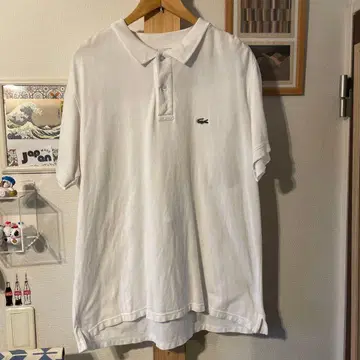 LACOSTE 피케 셔츠 화이트 사이즈 7 빅 사이즈