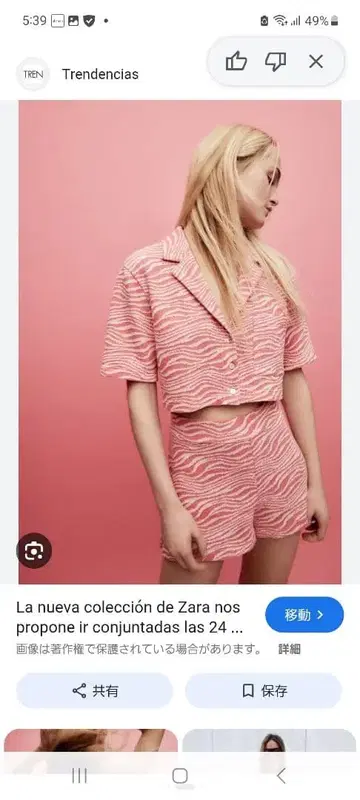 ZARA 제브라 패턴 셋업