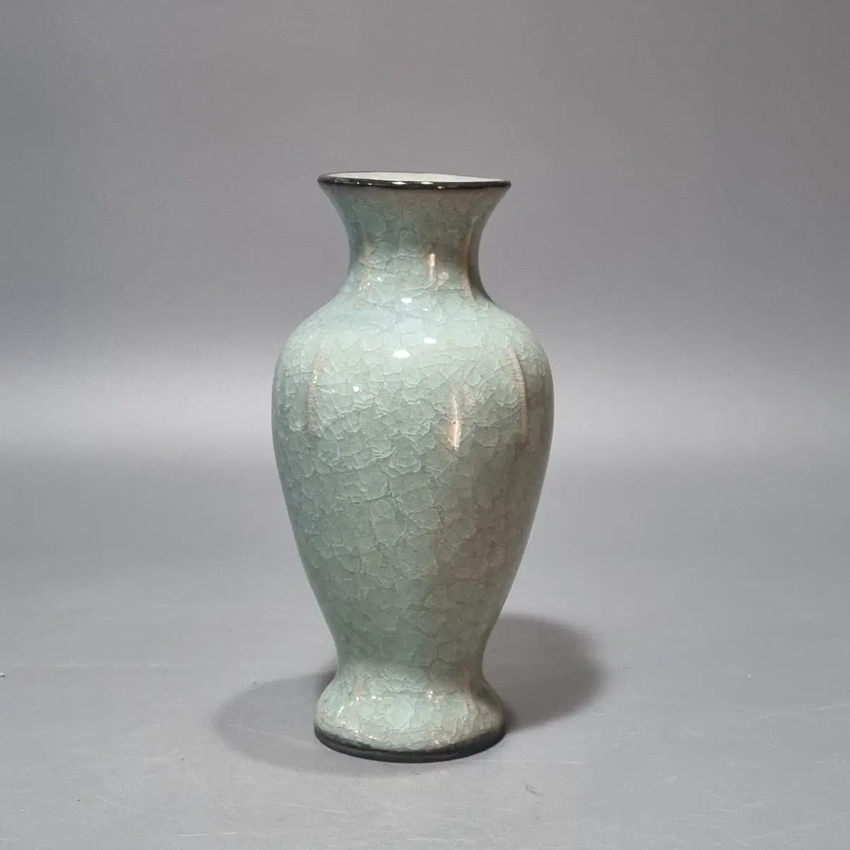 변경관요 청유 빙렬 관음병. 높이 : 23cm