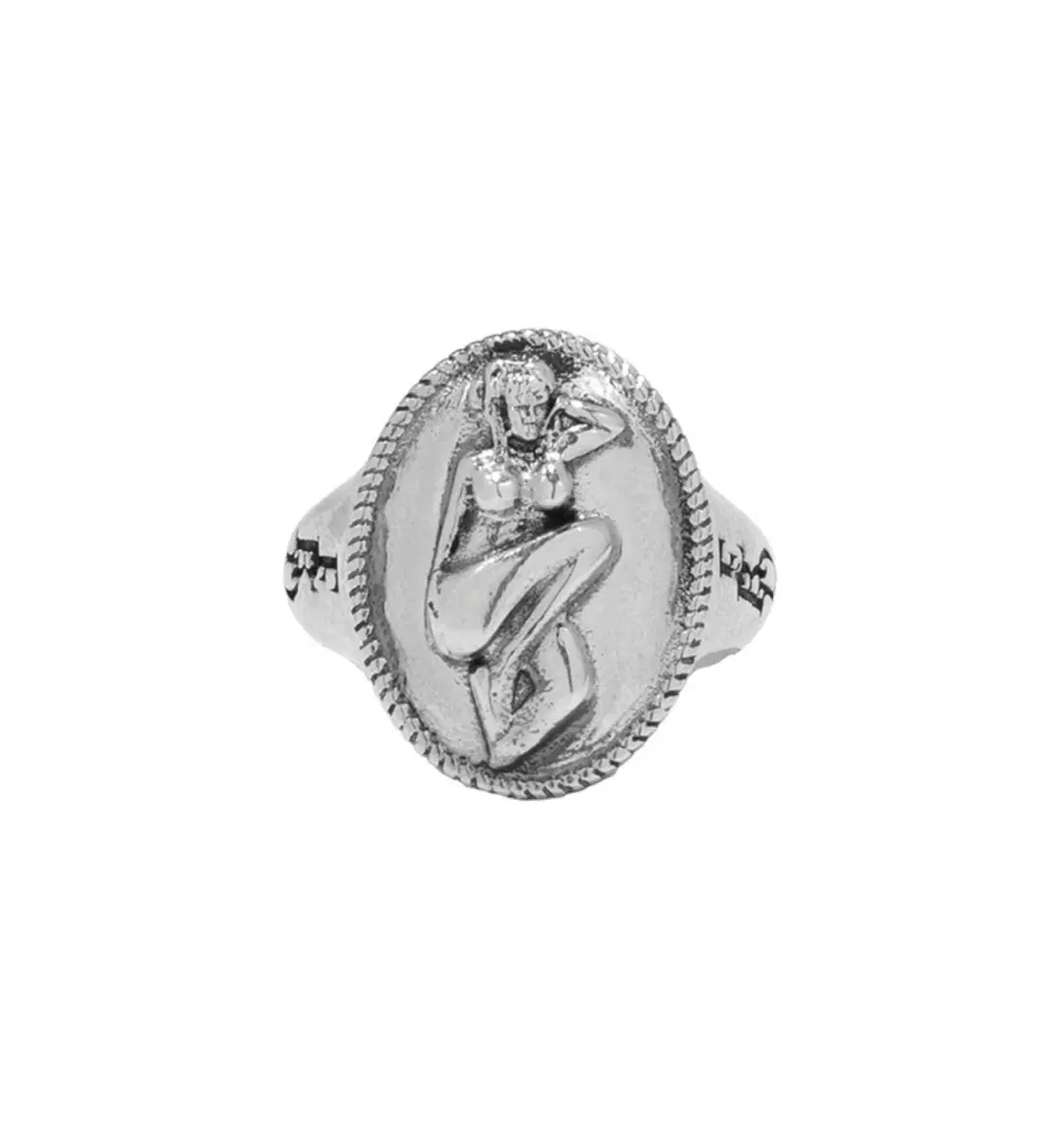 ERD PIN UP GIRL CAMEO RING (US7)