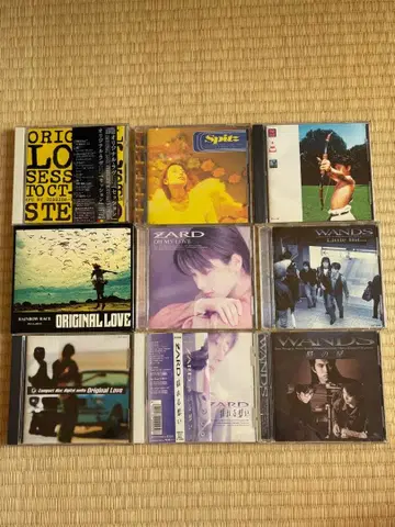 ZARD WANDS 스피츠 오리지널 러브 오비 포함 J-POP CD 9장 세트
